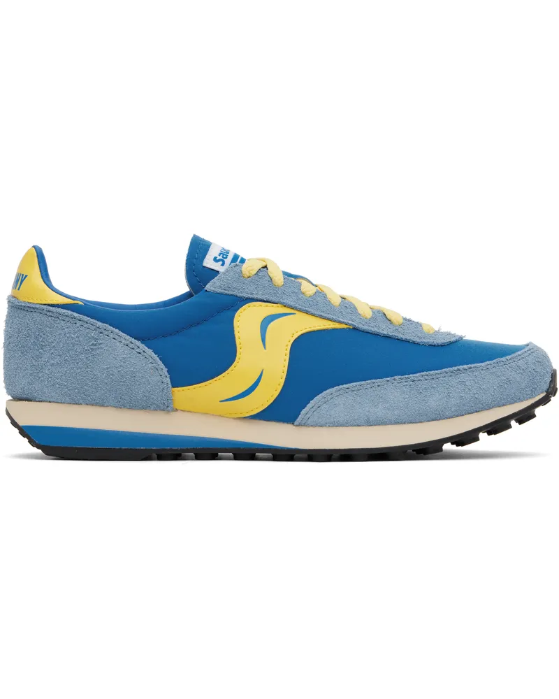 Saucony Blue & Yellow Trainer 80 Original Sneakers Blue