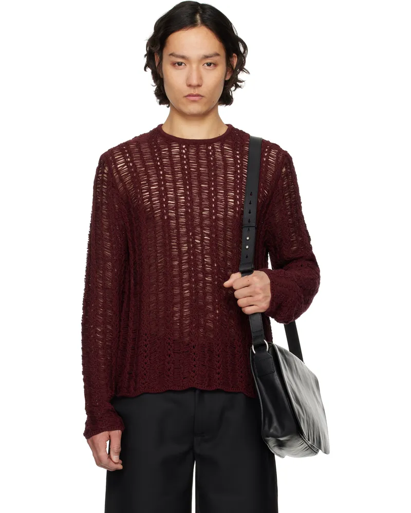 Séfr Burgundy Yorgos Sweater Astrantia