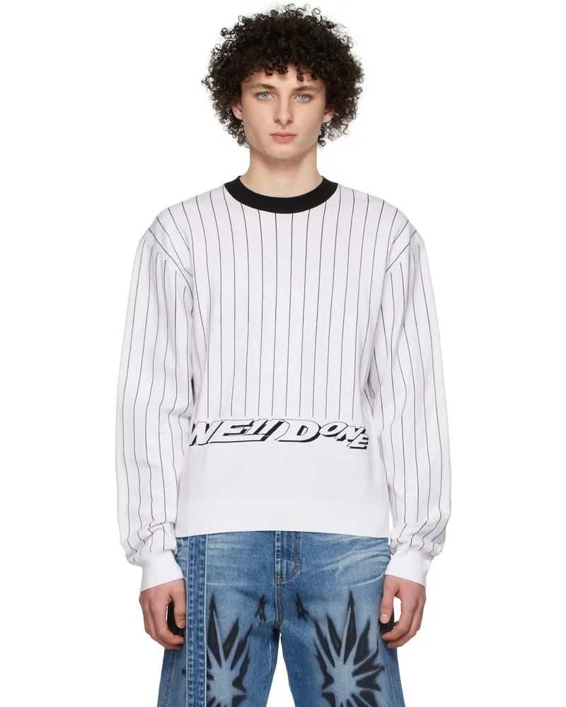 WE 11 DONE White Rayon Sweater White