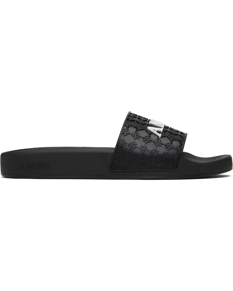 Amiri Black MA Quad Pool Slides Black