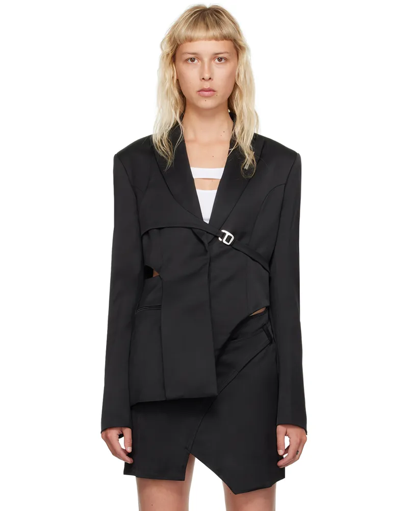 Heliot Emil Black Harness Blazer Black