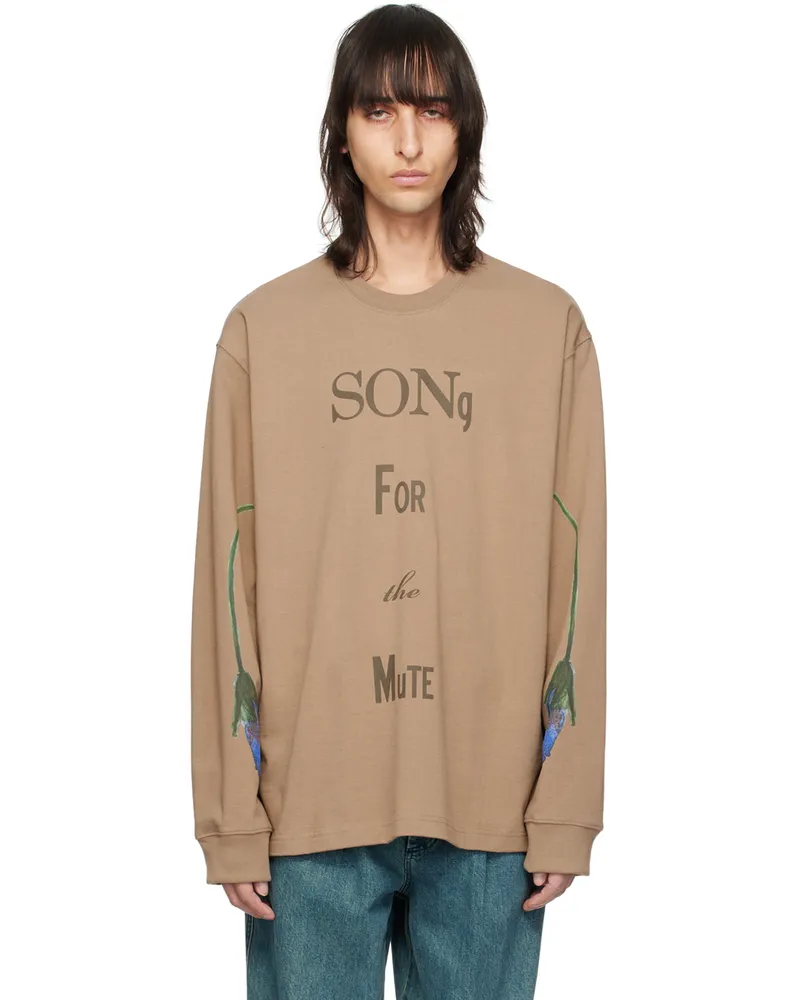 Song For The Mute Beige SFTM Sweatshirt Dusty
