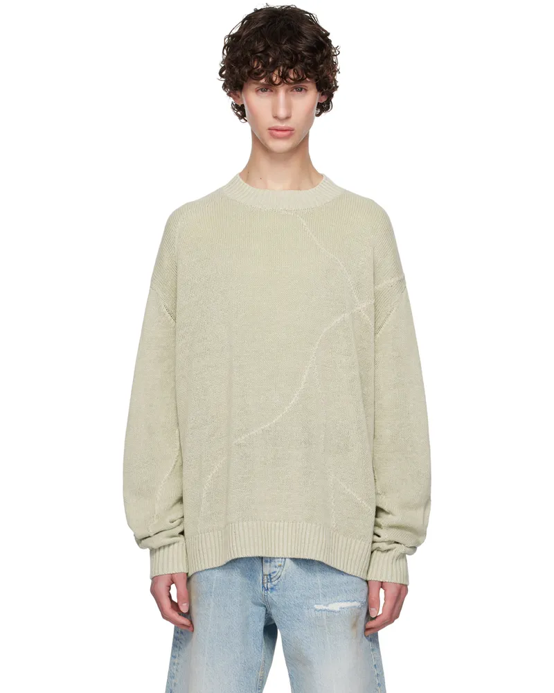 Hope Green Linen Sweater Green