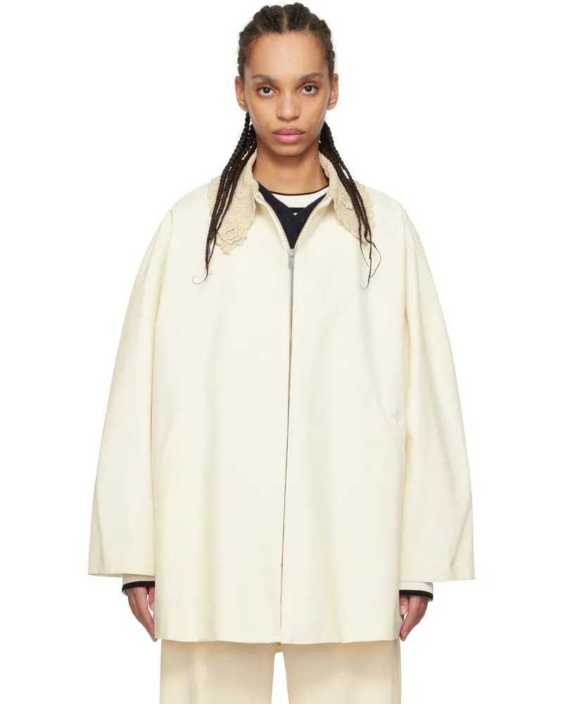 CORDERA Off-White Crochet Jacket Garza