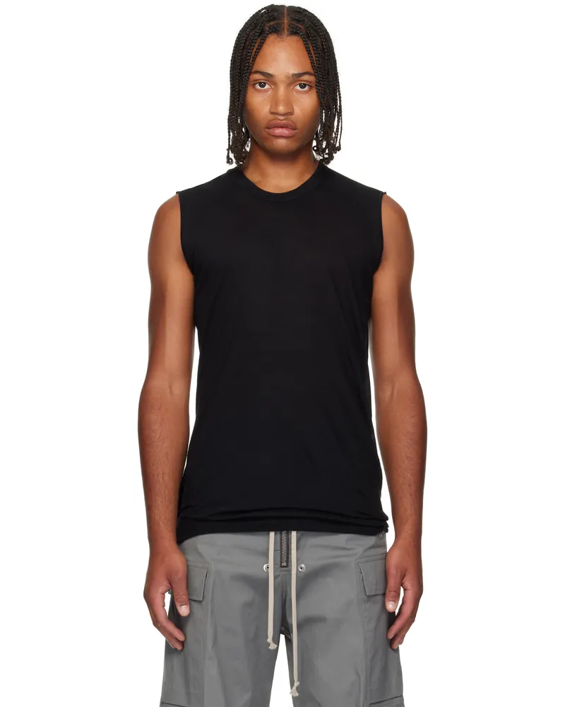 Rick Owens Black Concordians Basic Sleeveless Tank Top 09