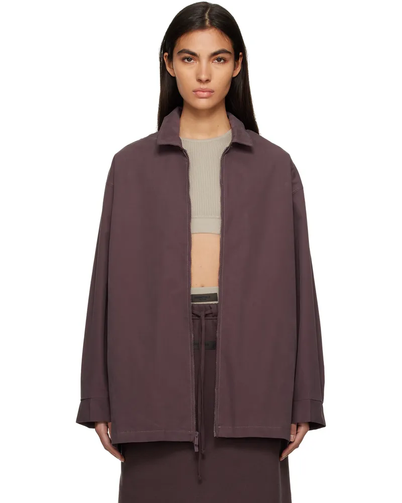 Fear of God Purple Zip Jacket Plum