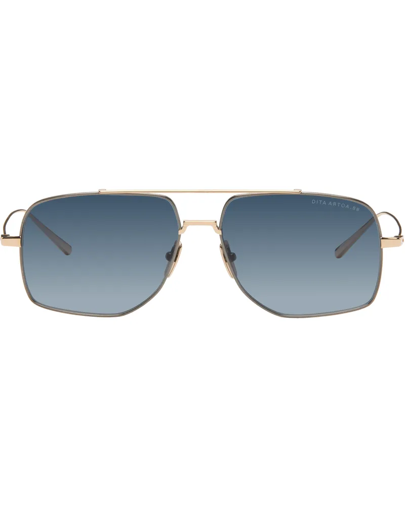 DITA Gunmetal & Gold ARTOA.88 Sunglasses Antique