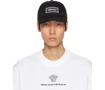 Black Cotton Drill Embroidered Cap
