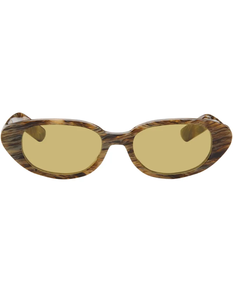 RETROSUPERFUTURE Brown Vega Sunglasses Graffiato