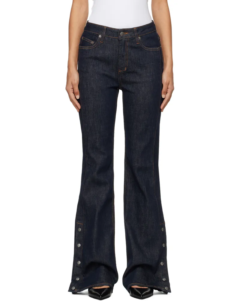 ksubi Navy Soho Original Snaps Jeans 098
