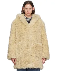 STAND Beige Elisa Faux-Shearling Coat Beige