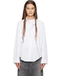 R13 White Button-Up Shirt White