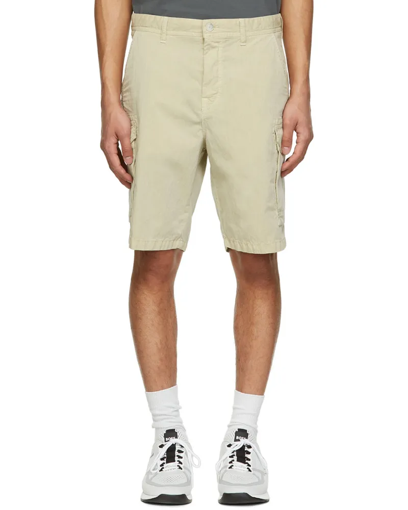 HUGO BOSS Beige Cotton Shorts 271
