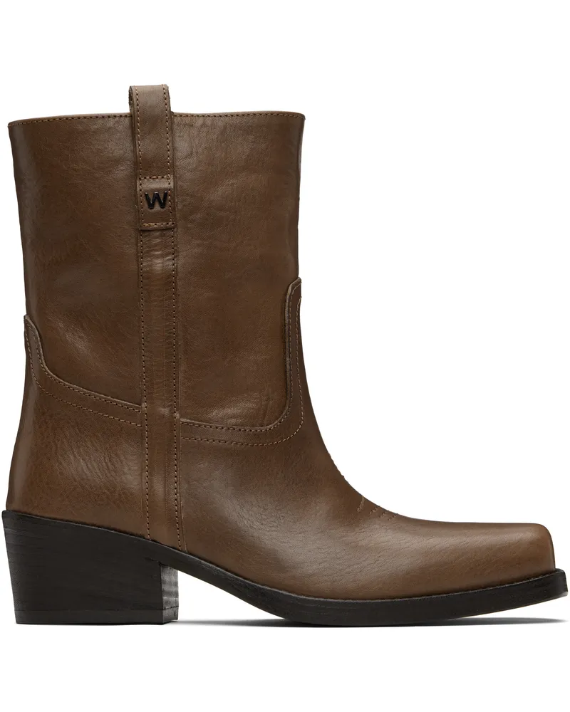 Max Mara Brown Ranch Boots 006
