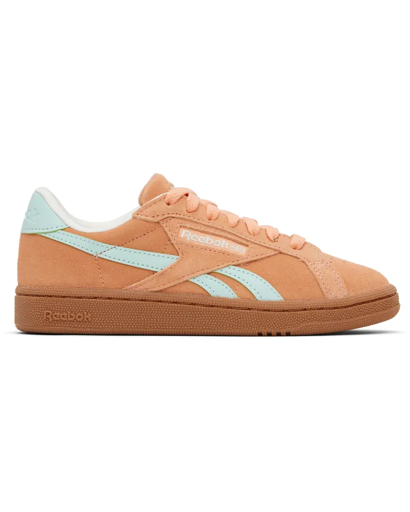 Reebok Orange & Blue Club C Grounds UK Sneakers Sunkissed