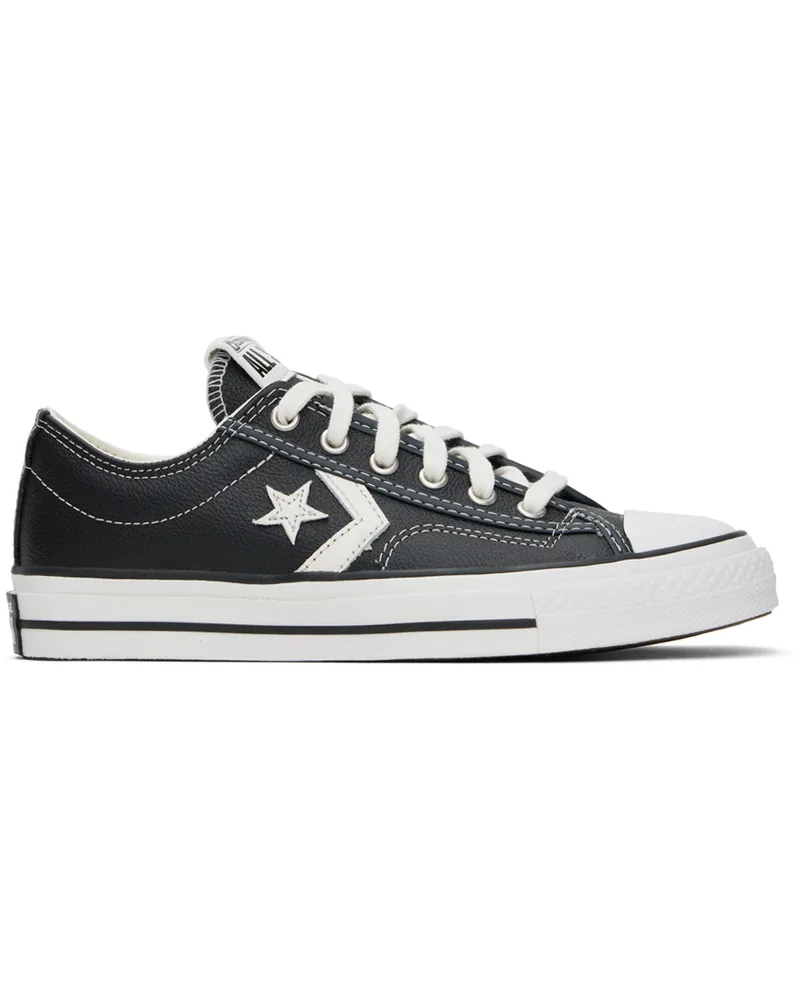 Converse Black Star Player 76 Fall Leather Sneakers Black