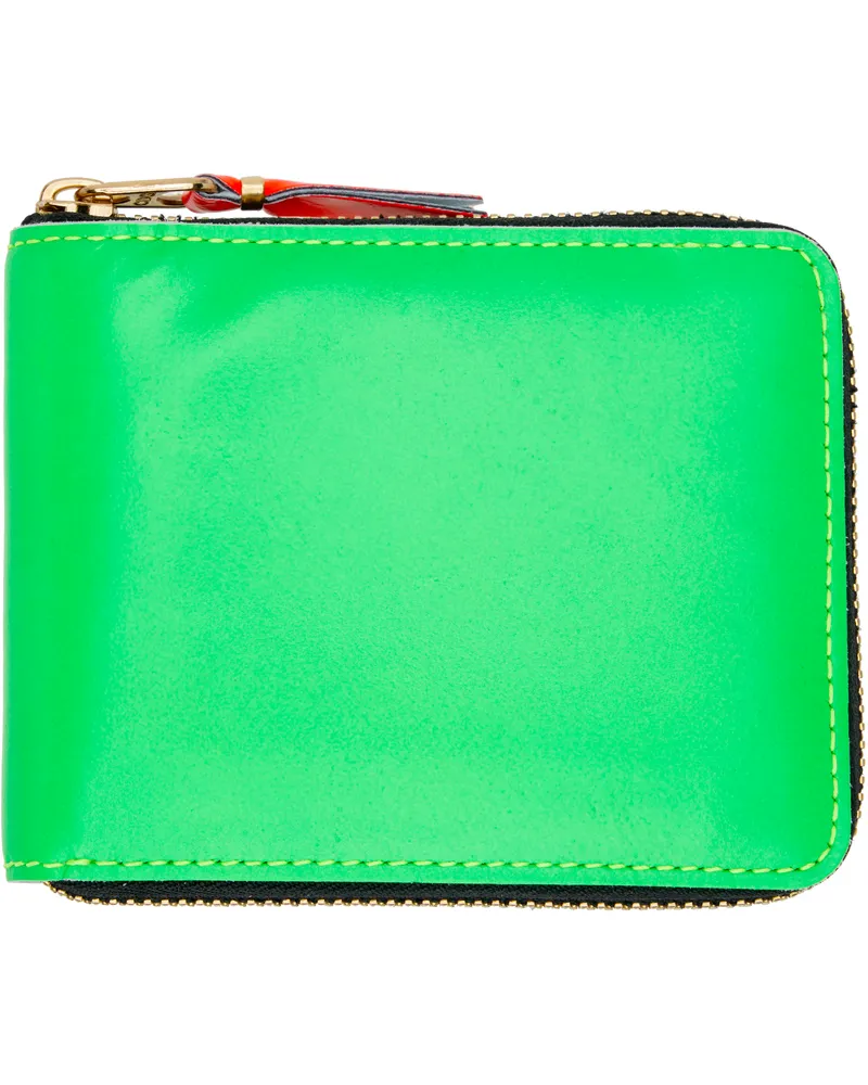 Comme des Garçons Multicolor Super Fluo Group Wallet Green