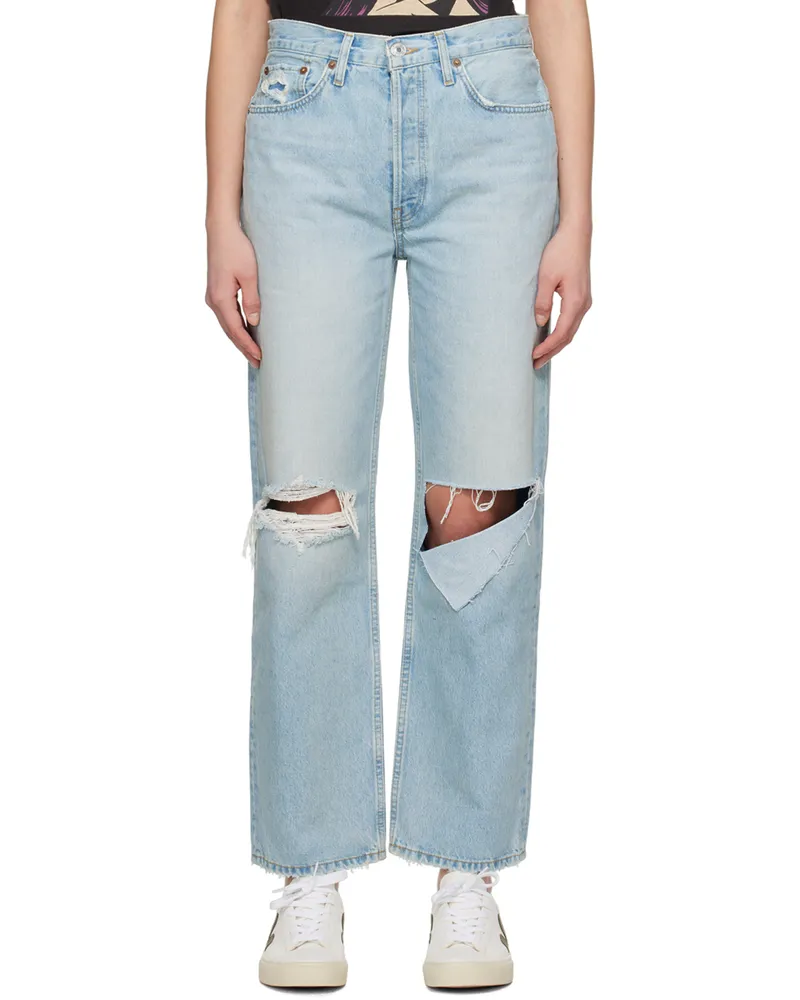 RE/DONE Blue 90s Low Slung Jeans Breezy