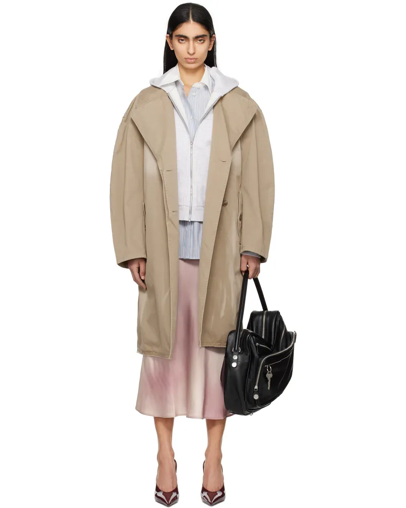 Acne Studios Tan Belted Trench Coat Ady