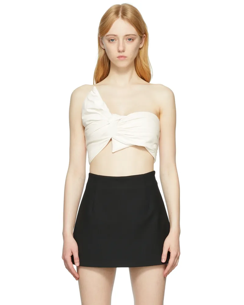 AMBUSH Off-White Leather Tank Top Cloud