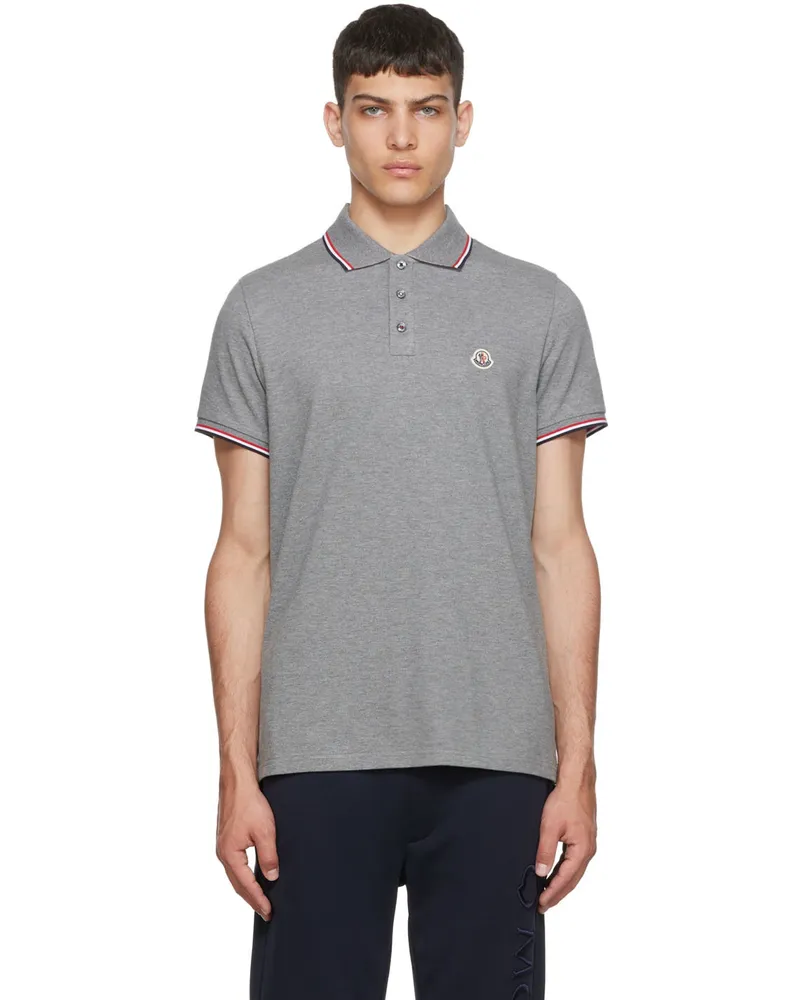 Moncler Gray Cotton Polo 984