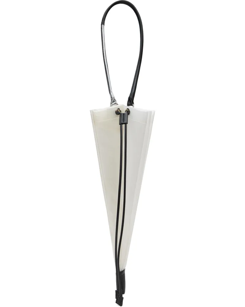 Doublet White Upcycled Umbrella Bag Black