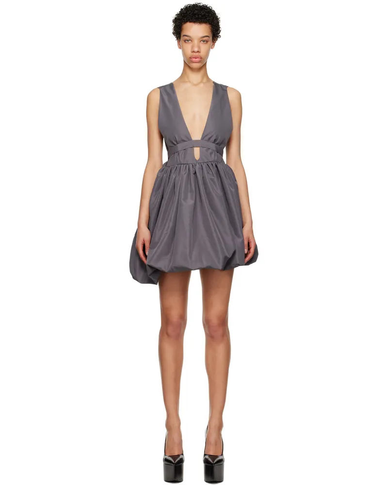Kika Vargas SSENSE Exclusive Gray Hilma Minidress Gray