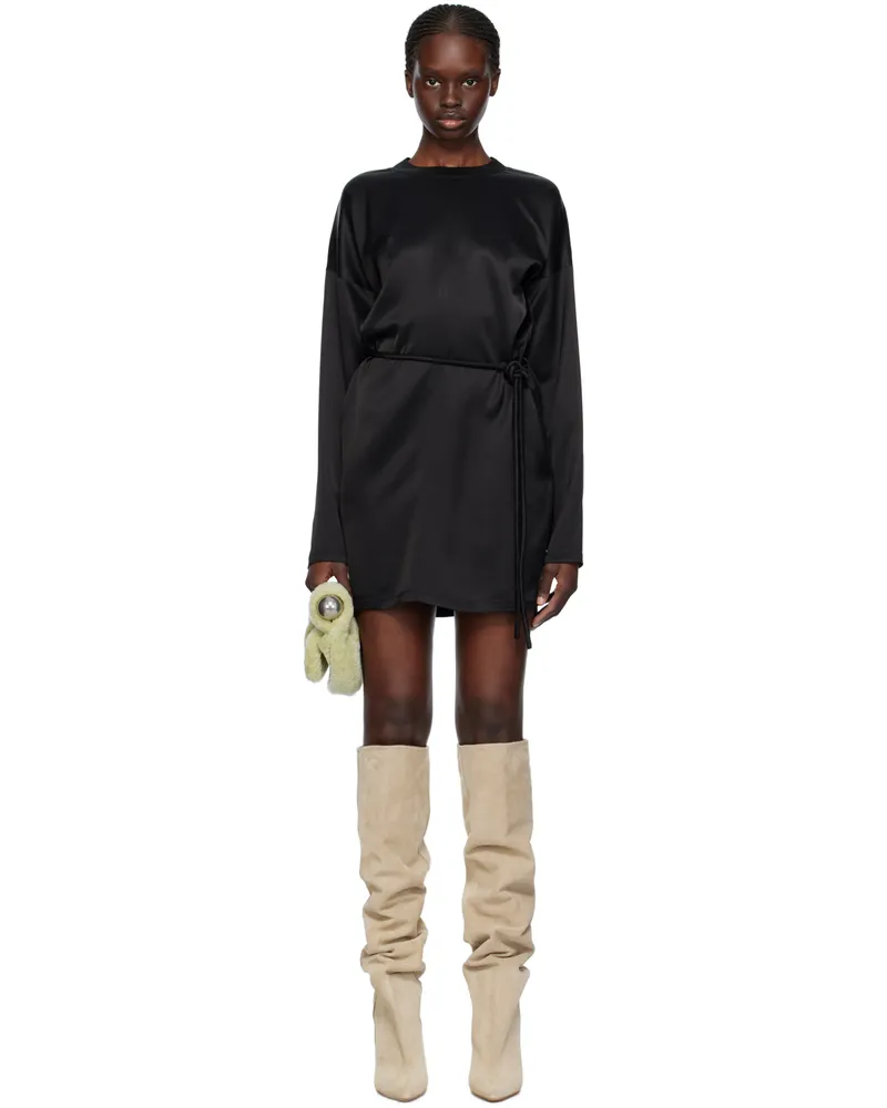 Nanushka Black Vanessa Mini Dress Black