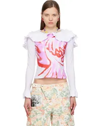 CHOPOVA LOWENA SSENSE Exclusive Pink Girls Tear Long Sleeve T-Shirt Multi