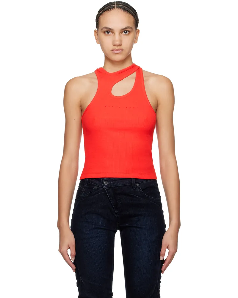 OTTOLINGER Red Rib Tank Top Red