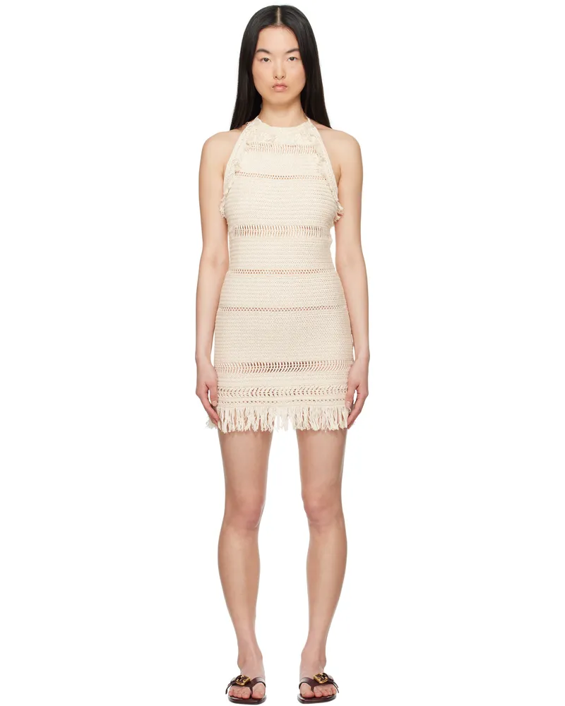 Étoile Isabel Marant Off-White Aralia Minidress Ecru