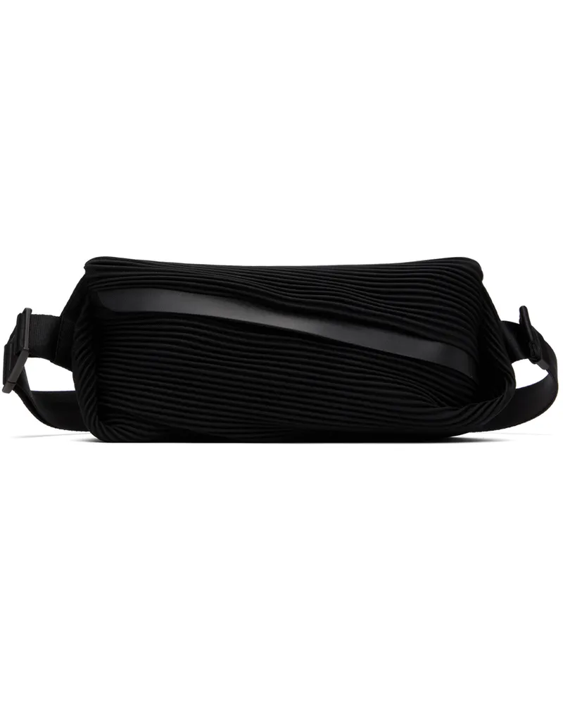 Issey Miyake Black Bias Pleats Waist Pouch 15