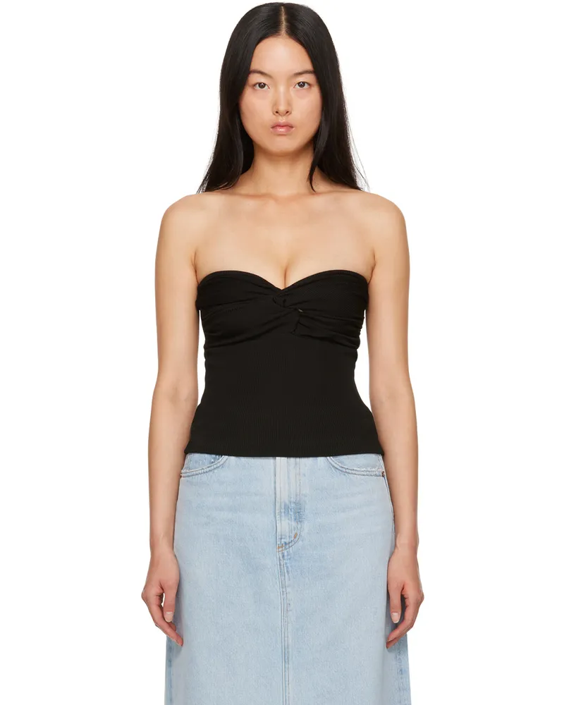 AGOLDE Black Tonia Tube Top Black