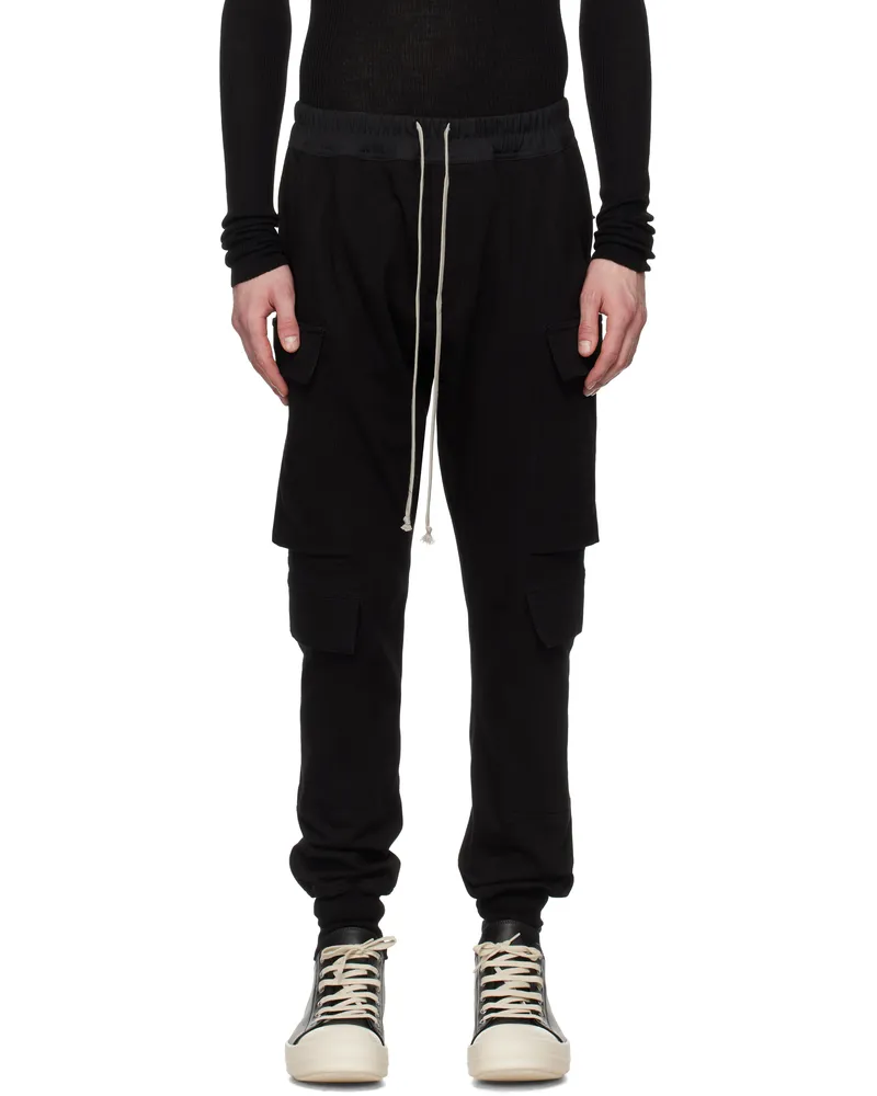 Rick Owens Black Hollywood Mastodon Megacargo Pants 09