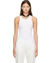 The Row White Halu Tank Top Optic