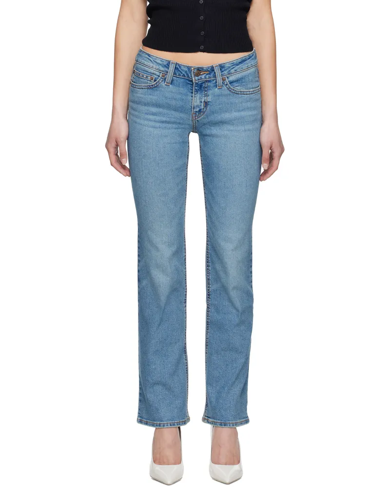 Levi's Blue Superlow Bootcut Jeans Hydrologic