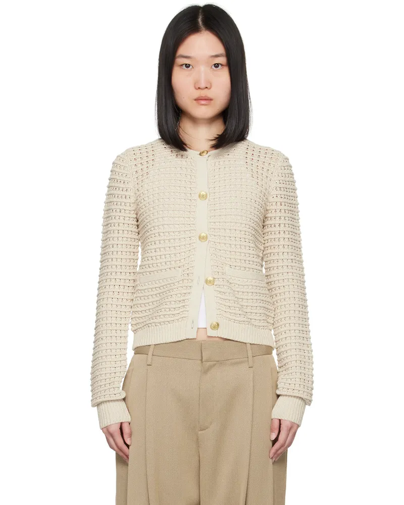 Rag & Bone Beige Marlee Cardigan Turtledove
