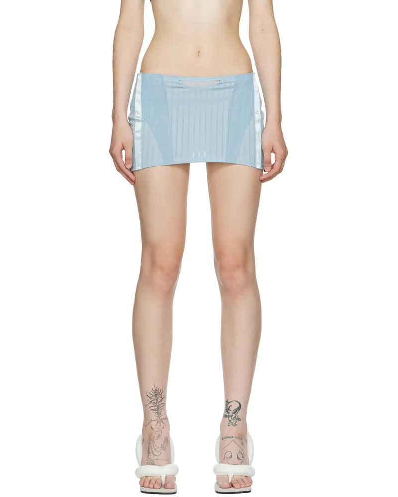 ORIENS SSENSE Exclusive Blue Neptune Miniskirt Blue