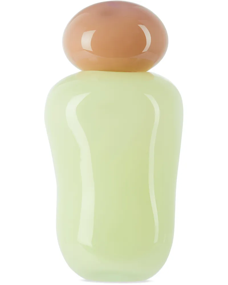Helle Mardahl Pink & Yellow Bon Bon Medi Vase Rhubarb