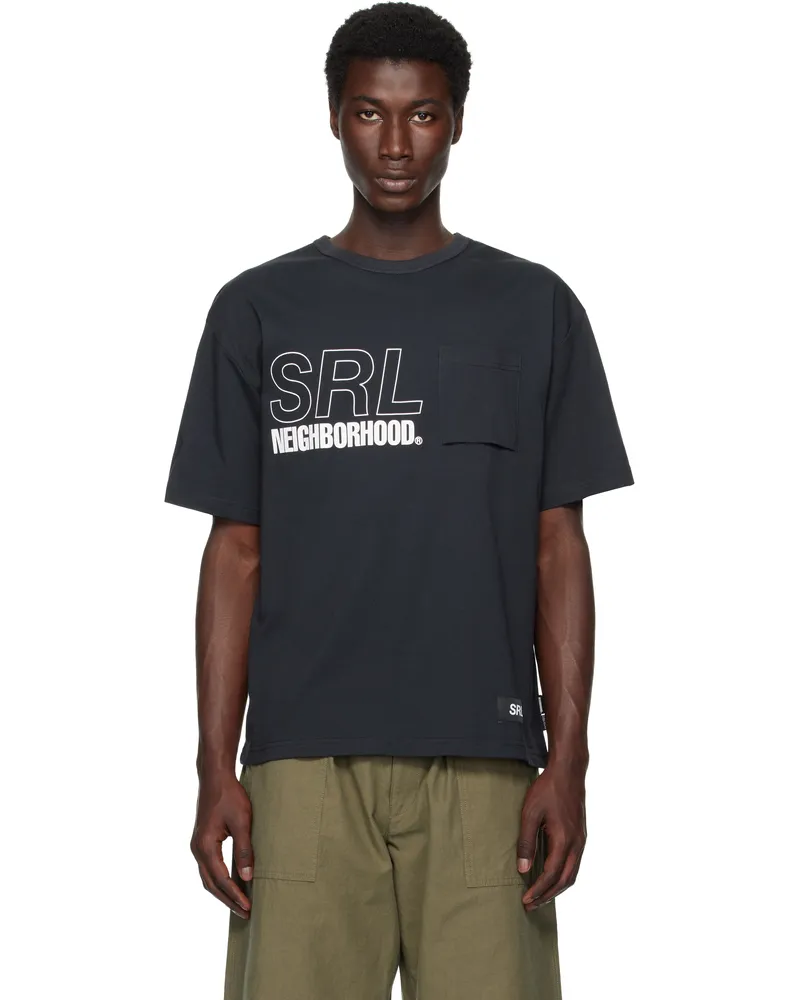 Neighborhood Black 'SRL' Sheltech Crewneck-P S/S T-shirt Black