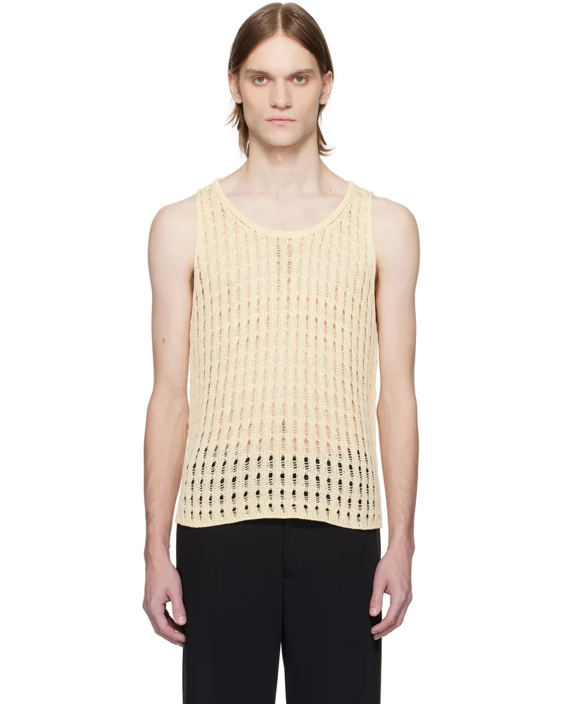 CMMN SWDN Off-White Davit Tank Top Ecru