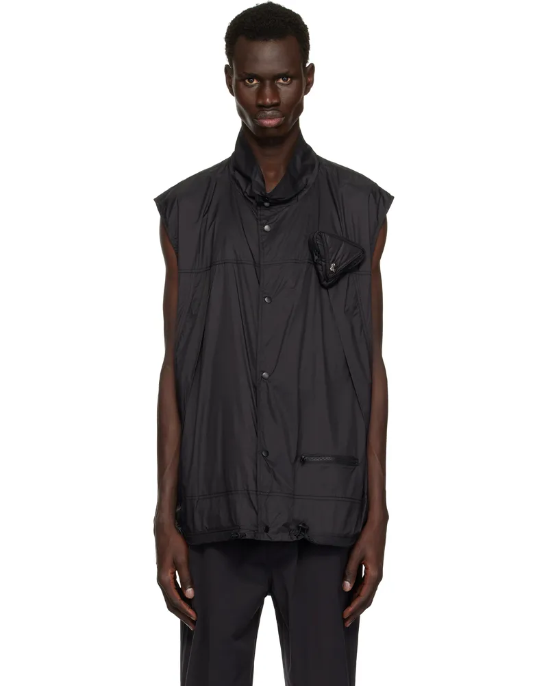 Toga Black Ripstop Vest Black