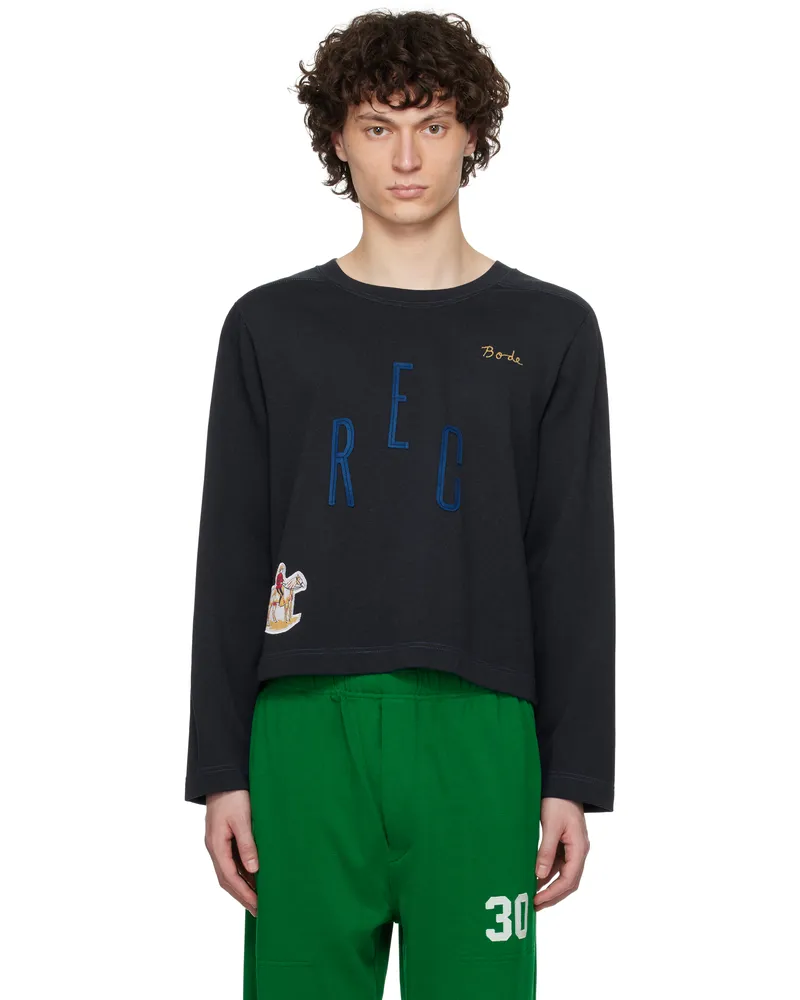 BODE Navy Rec Pullover Sweatshirt Navy