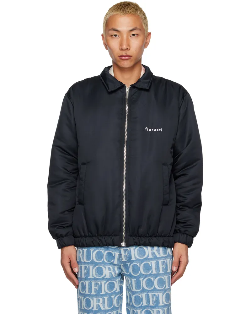 Fiorucci Navy Embroidered Jacket Navy