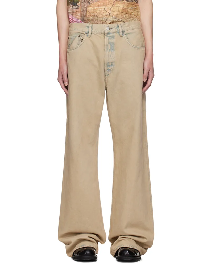 Acne Studios Beige Loose Fit 2021M Jeans Light