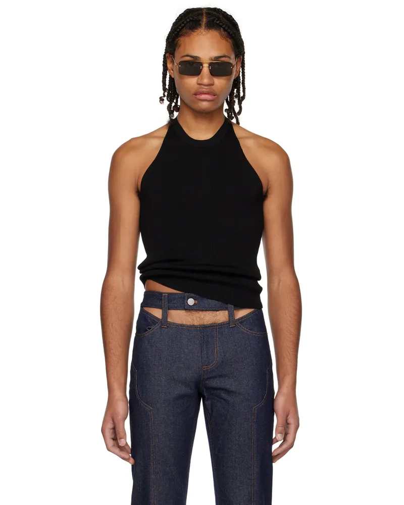 K.NGSLEY SSENSE Exclusive Black MSB Racer Tank Top Black