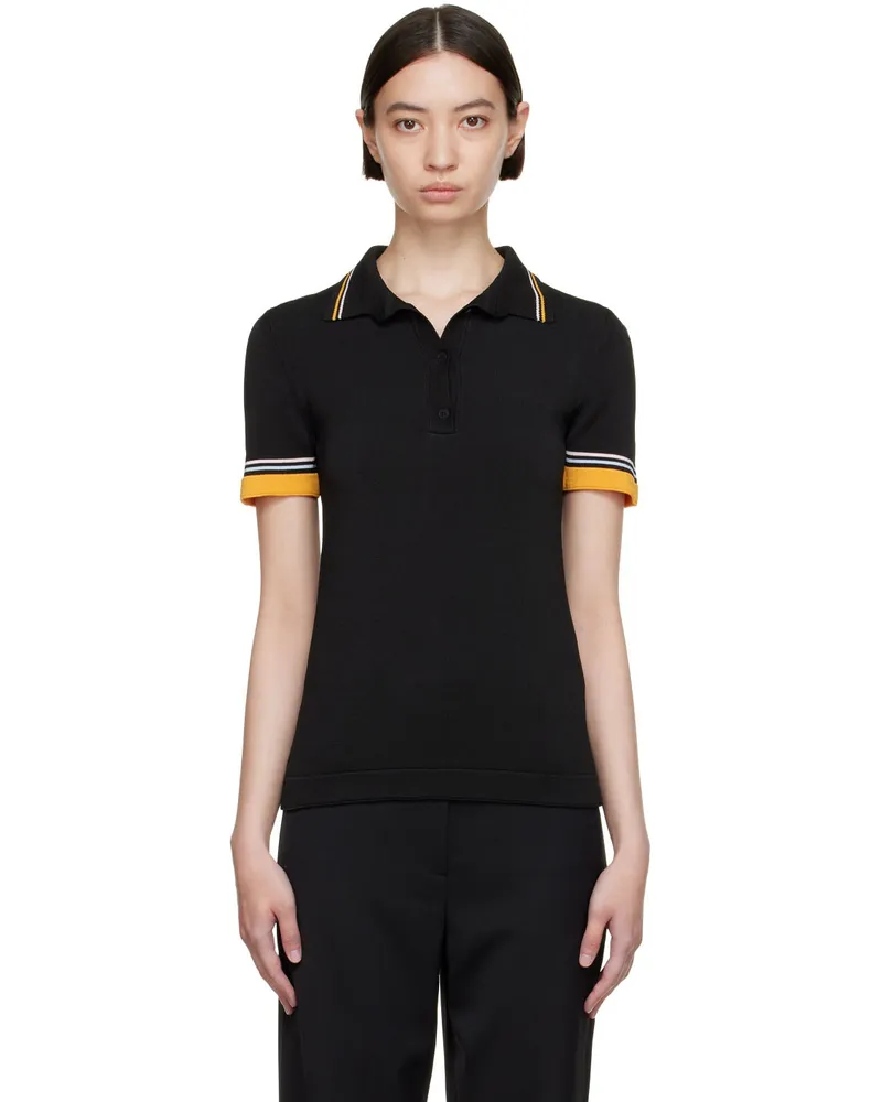 Olēnich Black Viscose Polo Black