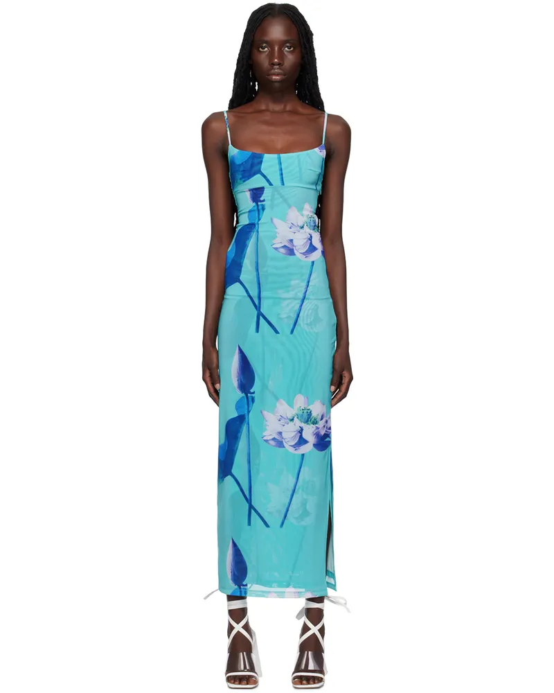 Miaou SSENSE Exclusive Blue Thais Maxi Dress Blue