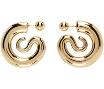 SSENSE Exclusive Gold Serpent Earrings