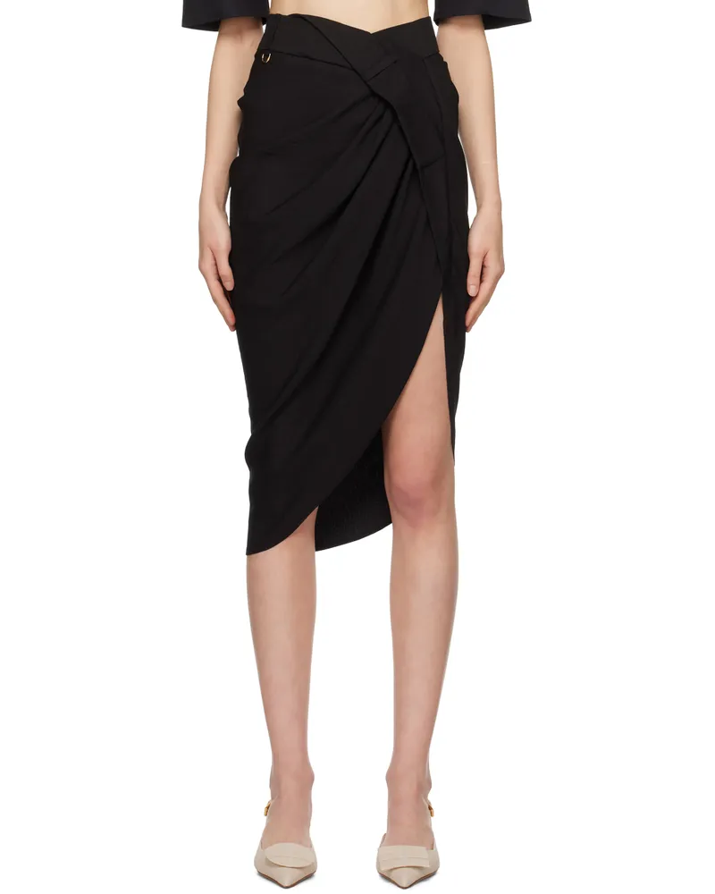Jacquemus Black Les Classiques 'La Jupe Saudade' Midi Skirt 990